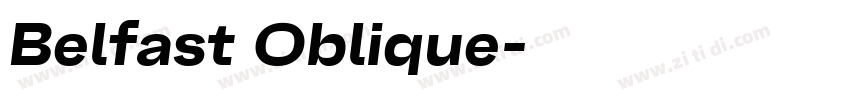 Belfast Oblique字体转换